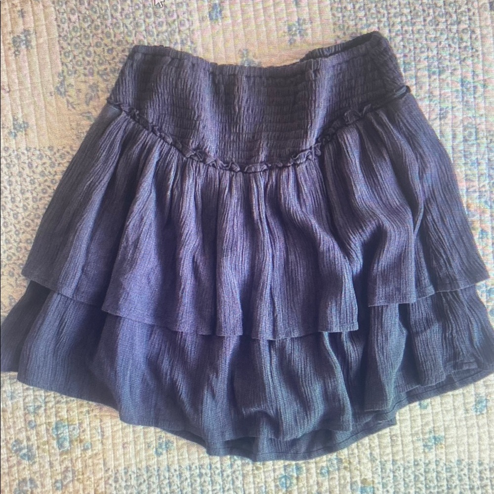 Elegant Black Tiered Skirt